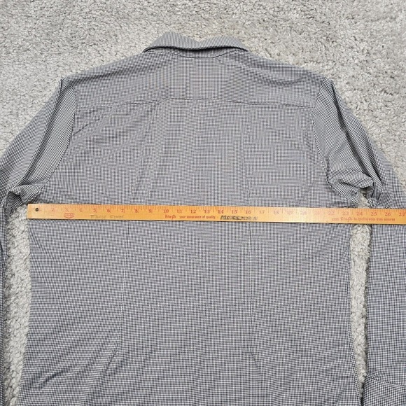 Mizzen Main Shirt Mens XXL Black White Check Button Spinnaker Trim Fit‎ Office - Picture 8 of 11